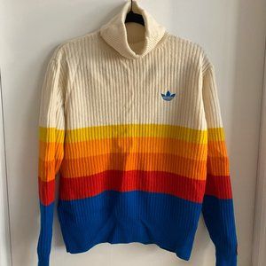 RARE! Vintage Adidas Turtleneck Wool Sweater